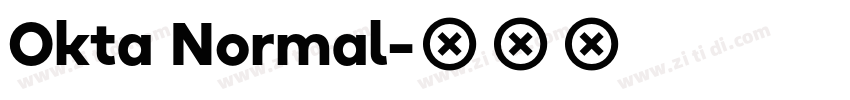 Okta Normal字体转换